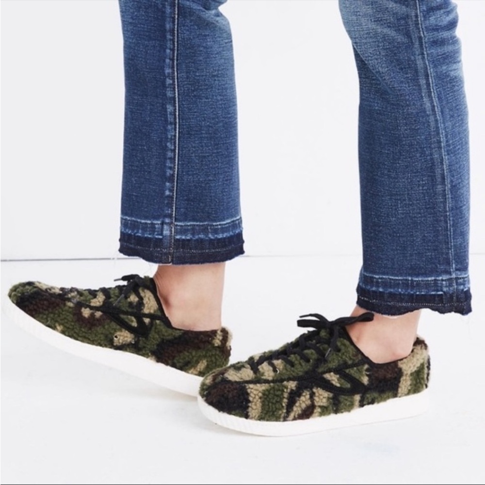 Camo Sherpa Sneakers
